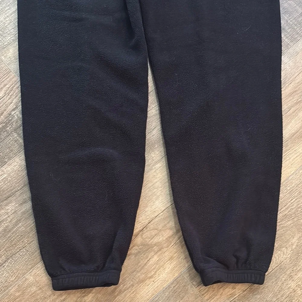 Lands' End Women’s Size L 14-16 Black Fleece Pajama Pants Soft Sleep Made in USA